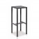 Tabouret Haut Quadrix Anthracite Vlaemynck Jardinchic