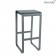 Tabouret Haut sans Dossier Bellevie Gris Orage Fermob Jardinchic